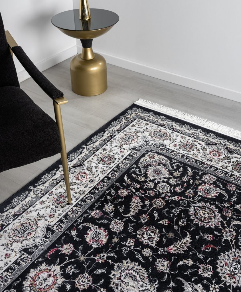 Minyatur Classic Persian Navy Traditional Rug - The Rugs Collection